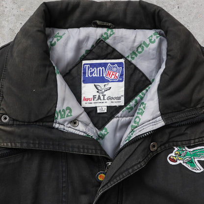 Philadelphia Eagles NFL Triple Fat Goose Puffer Jacket - 90s (L)