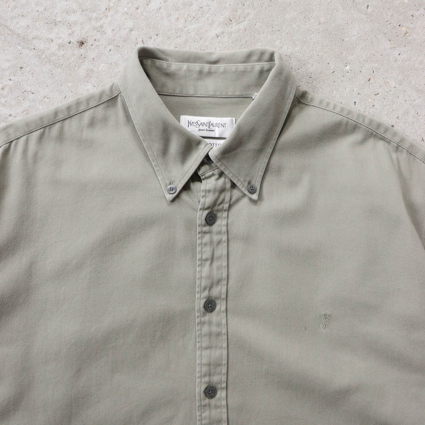 Yves Saint Laurent Embroidered Button Up Shirt - 90s (XL)
