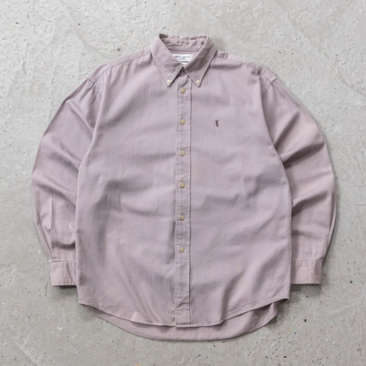 Yves Saint Laurent Embroidered Button Up Shirt - 90s (M)