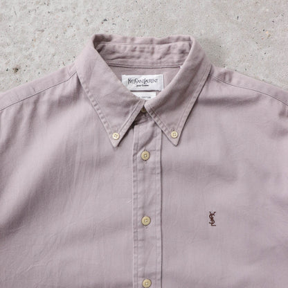 Yves Saint Laurent Embroidered Button Up Shirt - 90s (M)