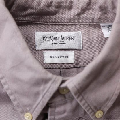 Yves Saint Laurent Embroidered Button Up Shirt - 90s (M)