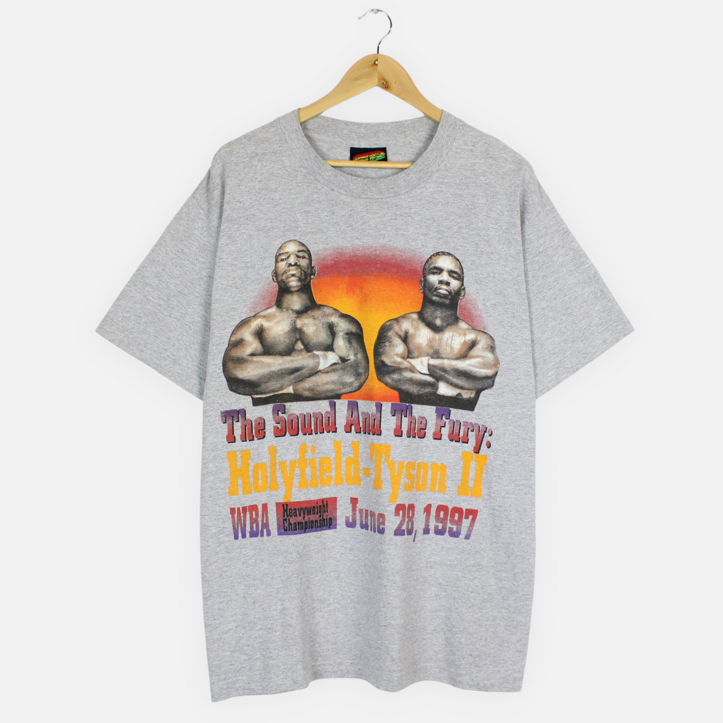Vintage 1997 Tyson vs Holyfield Boxing Tee - L