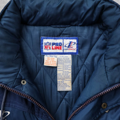 San Diego Chargers NFL Logo Athletic Puffer Jacket - 90s (XL)