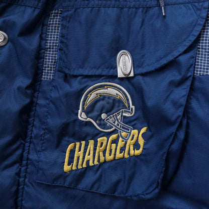San Diego Chargers NFL Logo Athletic Puffer Jacket - 90s (XL)