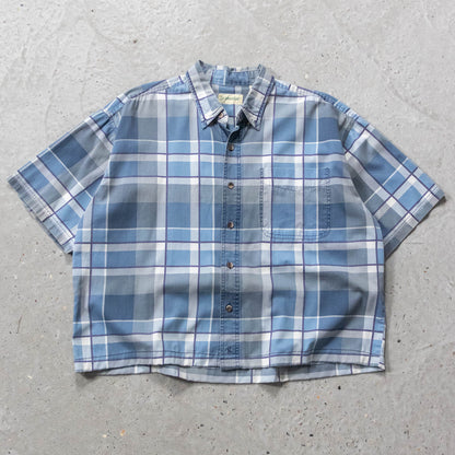 St Johns Bay Cropped Button Up Shirt - 90s (XL)