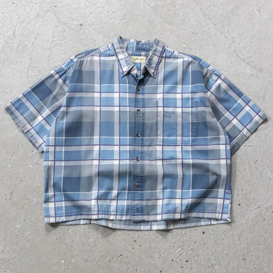 St Johns Bay Cropped Button Up Shirt - 90s (XL)