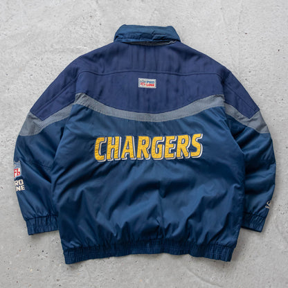 San Diego Chargers NFL Logo Athletic Puffer Jacket - 90s (XL)