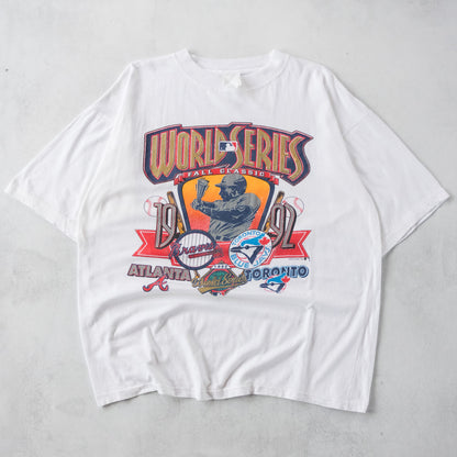 Vintage 1992 Braves vs Blue Jays MLB World Series Tee - XL