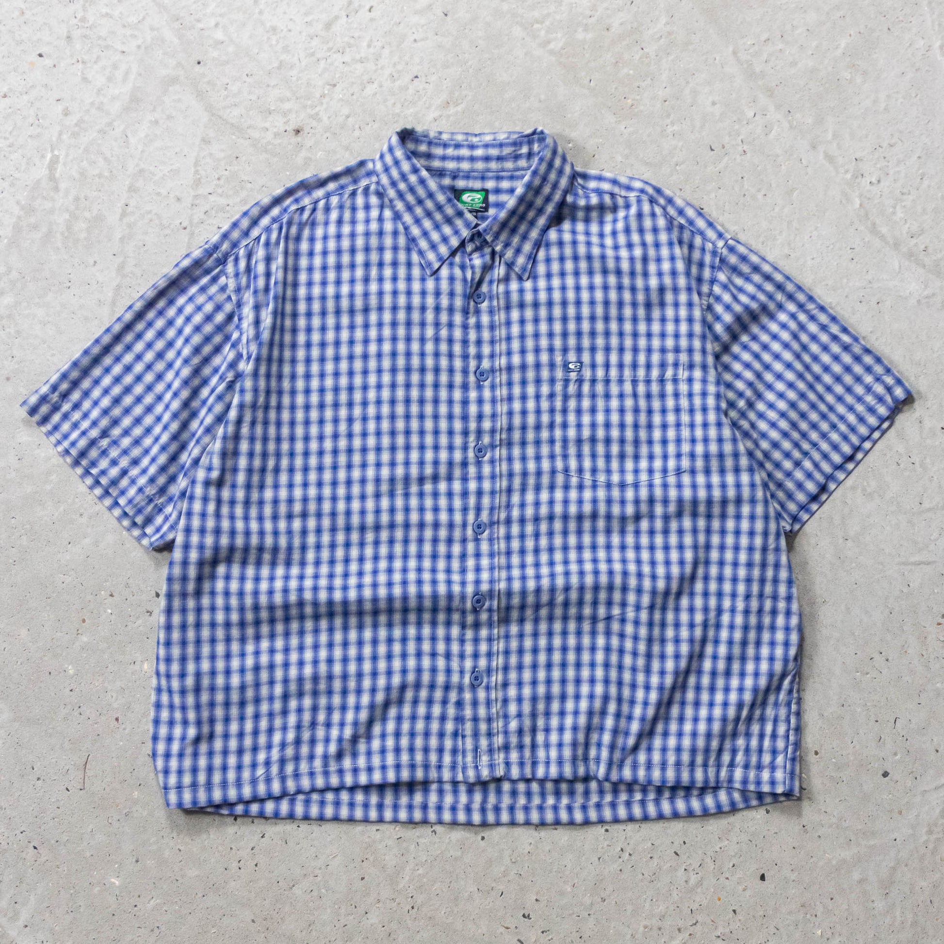 Point Zero Cropped Button Up Shirt - 2000s (XL) - AL Vintage
