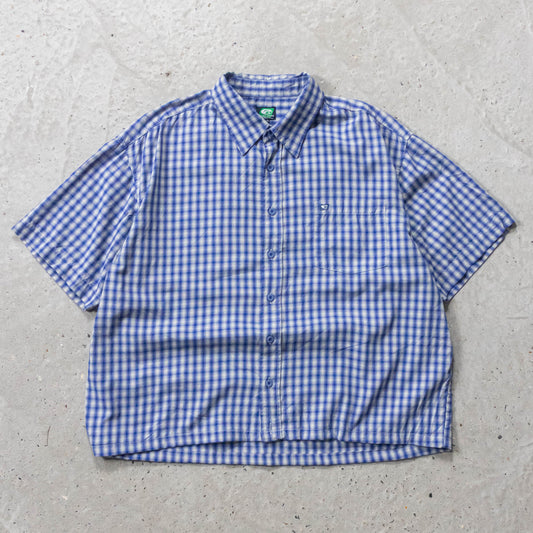 Point Zero Cropped Button Up Shirt - 2000s (XL) - AL Vintage