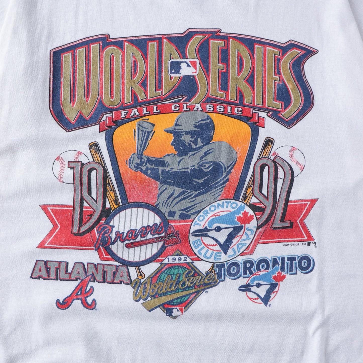 Vintage 1992 Braves vs Blue Jays MLB World Series Tee - XL