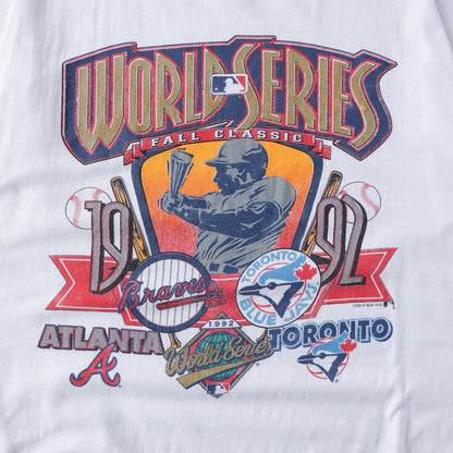 Vintage 1992 Braves vs Blue Jays MLB World Series Tee - XL