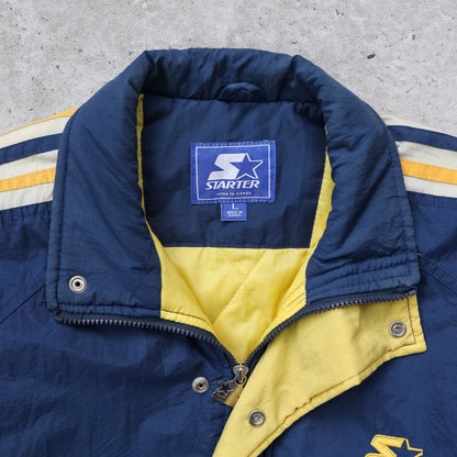 Michigan Wolverines NCAA Starter Puffer Jacket - 90s (L)