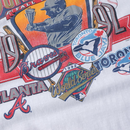 Vintage 1992 Braves vs Blue Jays MLB World Series Tee - XL