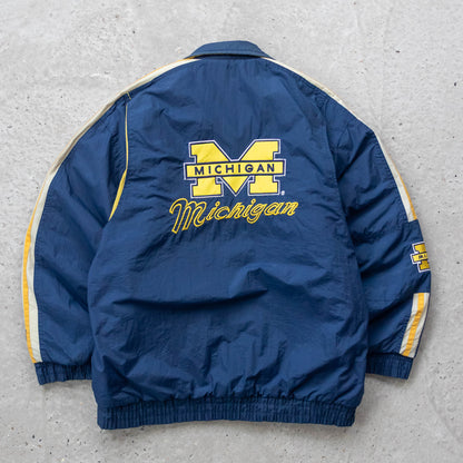 Michigan Wolverines NCAA Starter Puffer Jacket - 90s (L)