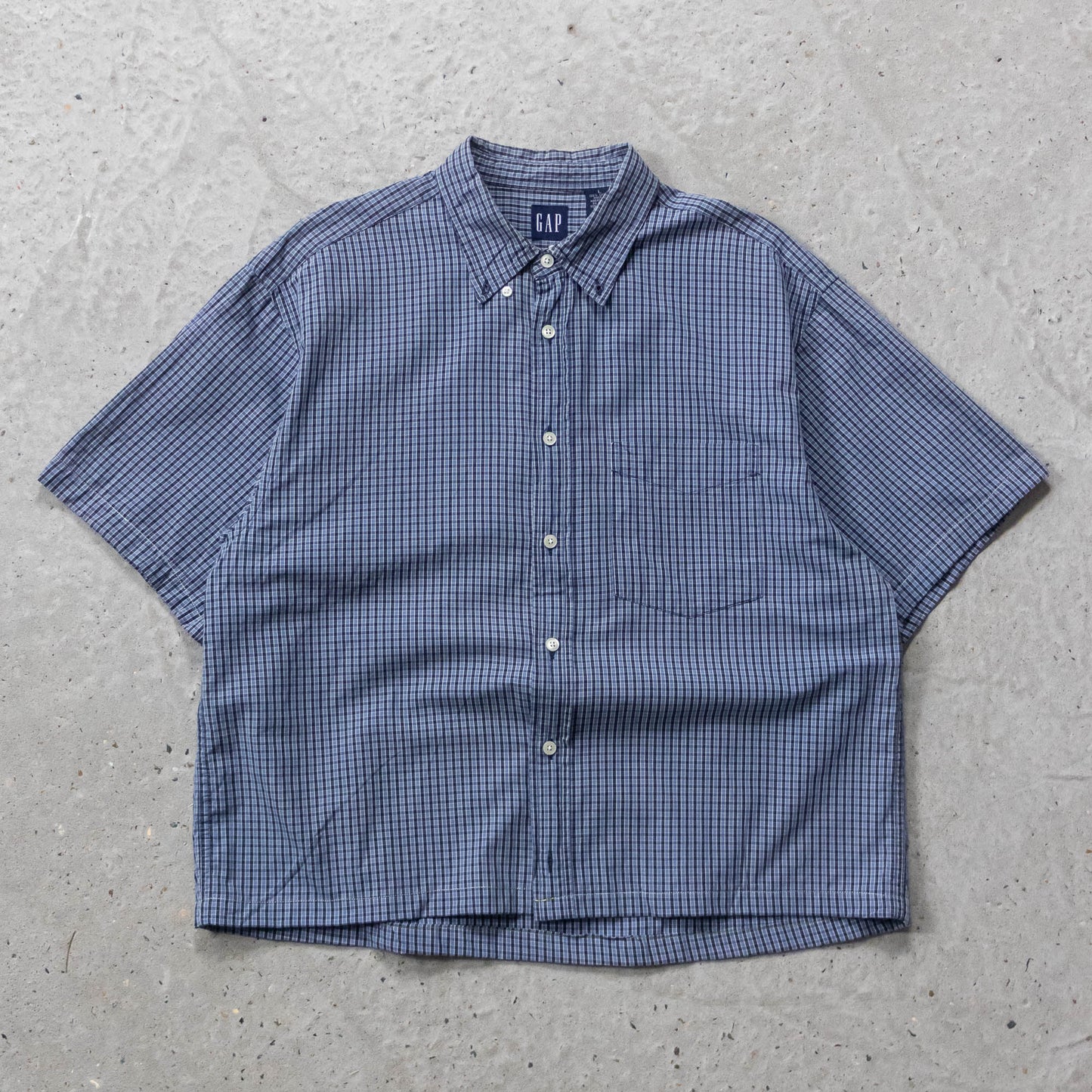 GAP Cropped Button Up Shirt - 2000s (L)