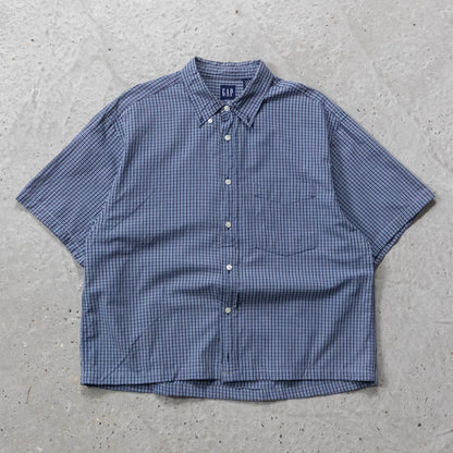 GAP Cropped Button Up Shirt - 2000s (L)