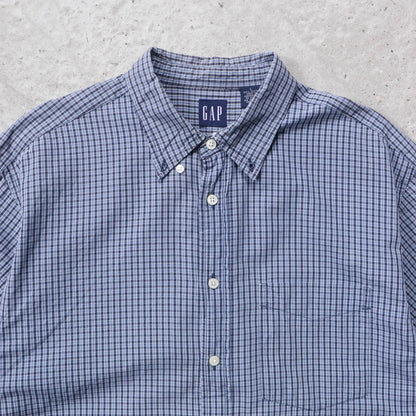 GAP Cropped Button Up Shirt - 2000s (L)
