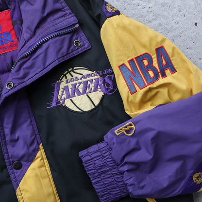 Los Angeles Lakers NBA Pro Player Puffer Jacket - 90s (S)