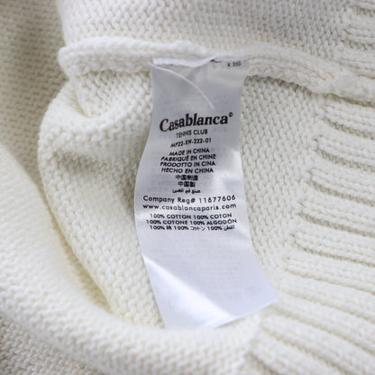Casablanca Instarsia Orbite Autour De L’Orange Cotton Knit Sweater - L