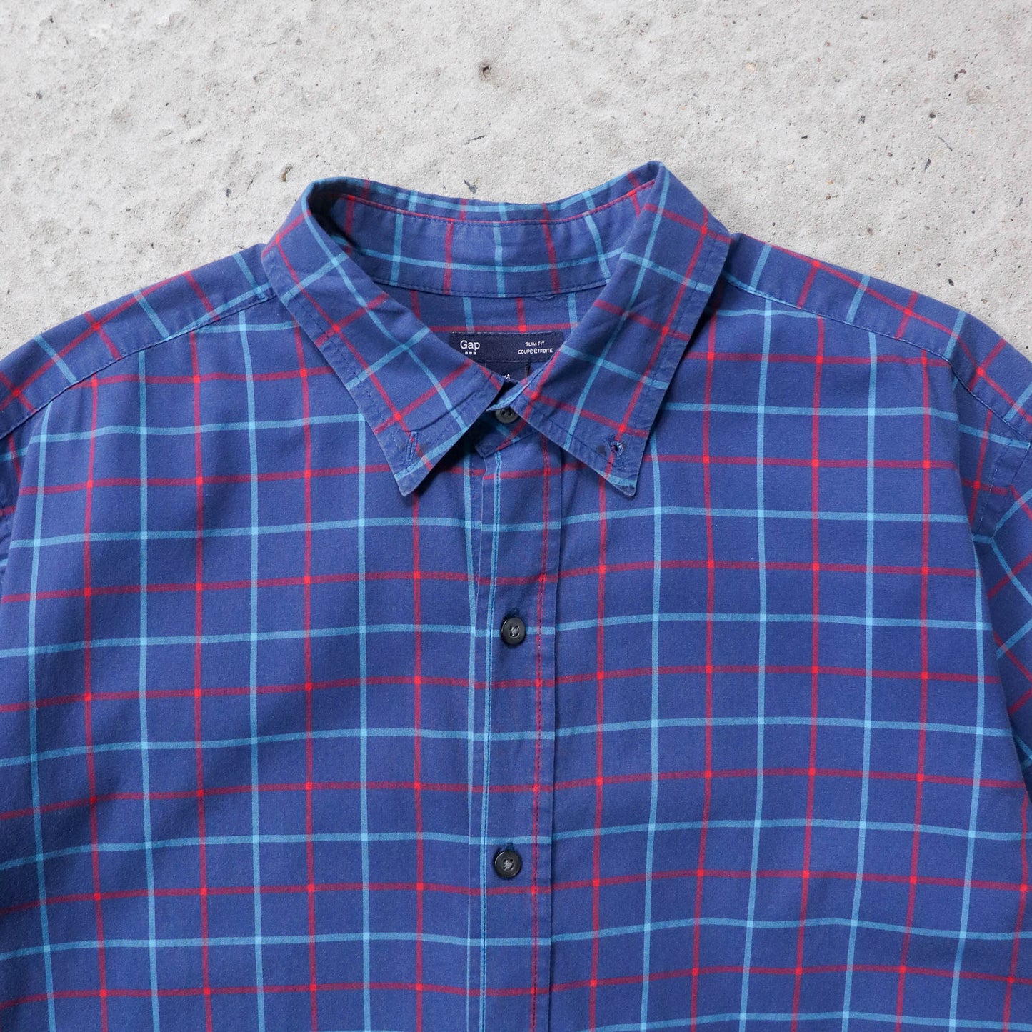 GAP Cropped Button Up Shirt - 2000s (L)