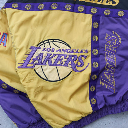 Los Angeles Lakers NBA Pro Player Puffer Jacket - 90s (S)