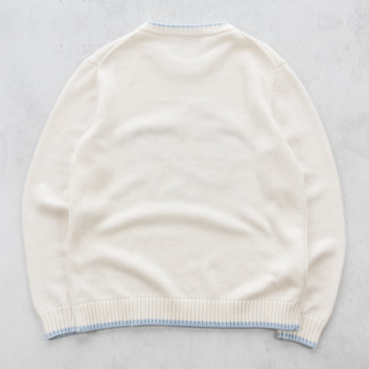 Casablanca Instarsia Orbite Autour De L’Orange Cotton Knit Sweater - L