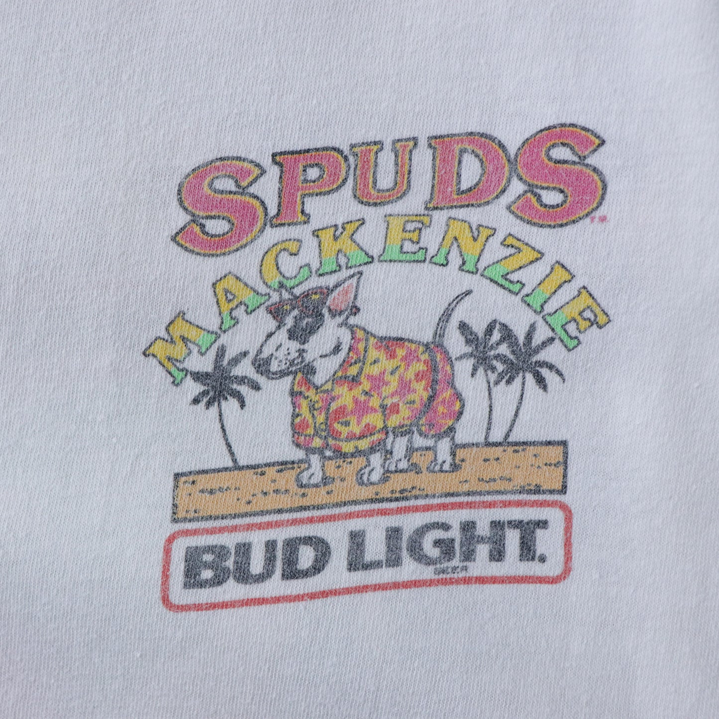 Vintage 1986 Bud Light Spuds Mackenzie Tee - L