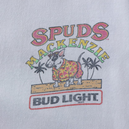 Vintage 1986 Bud Light Spuds Mackenzie Tee - L