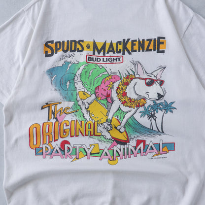 Vintage 1986 Bud Light Spuds Mackenzie Tee - L