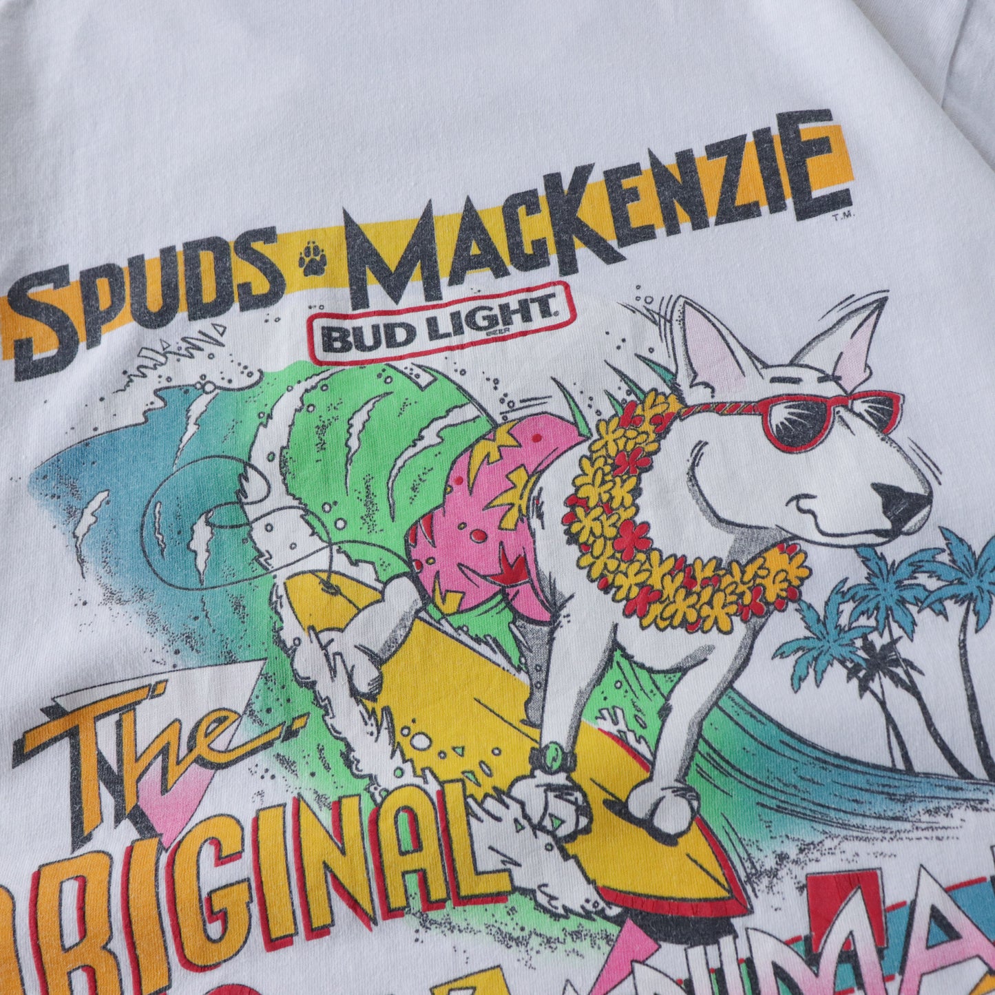 Vintage 1986 Bud Light Spuds Mackenzie Tee - L