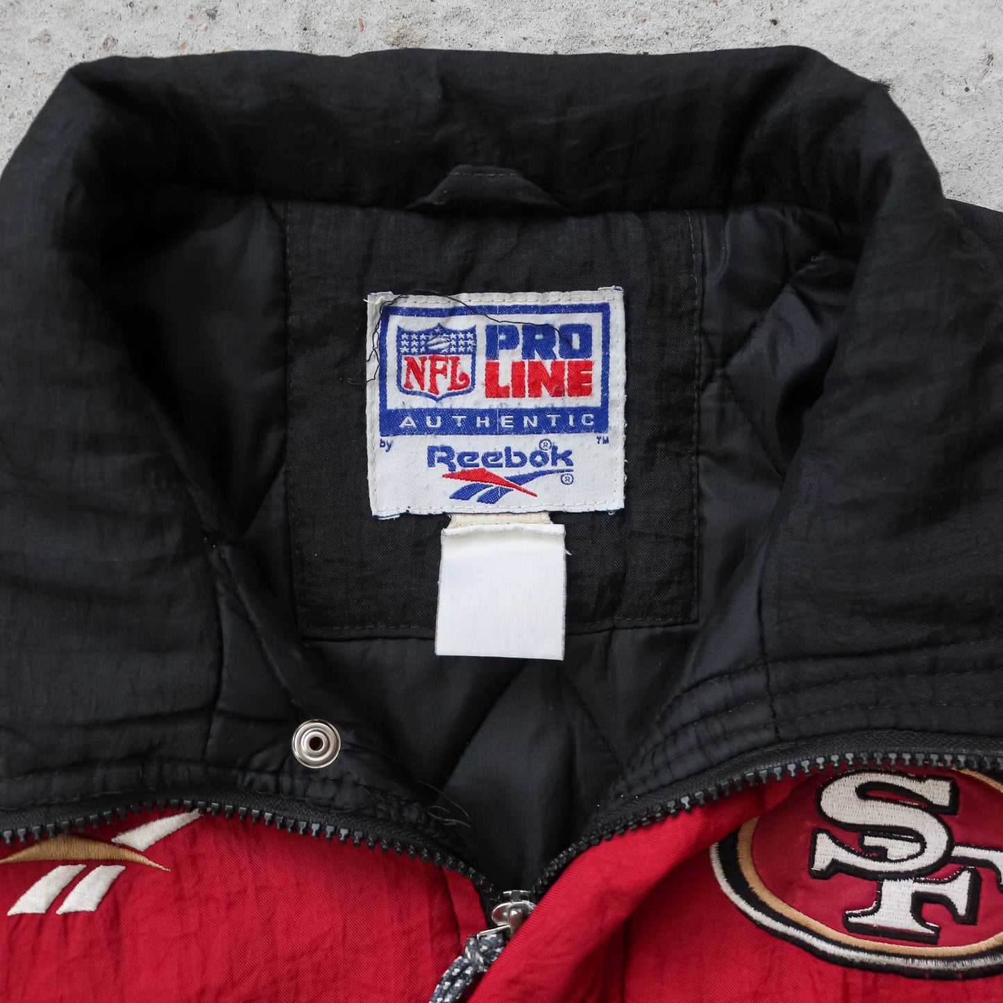 San Francisco 49ers NFL Reebok Puffer Jacket - 90s (L)