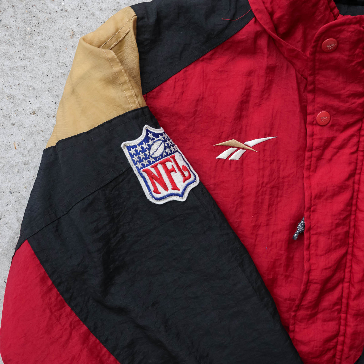 San Francisco 49ers NFL Reebok Puffer Jacket - 90s (L)