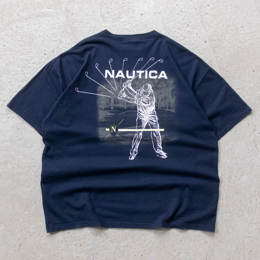Nautica Golf Graphic Tee - 90s (XXL) - AL Vintage