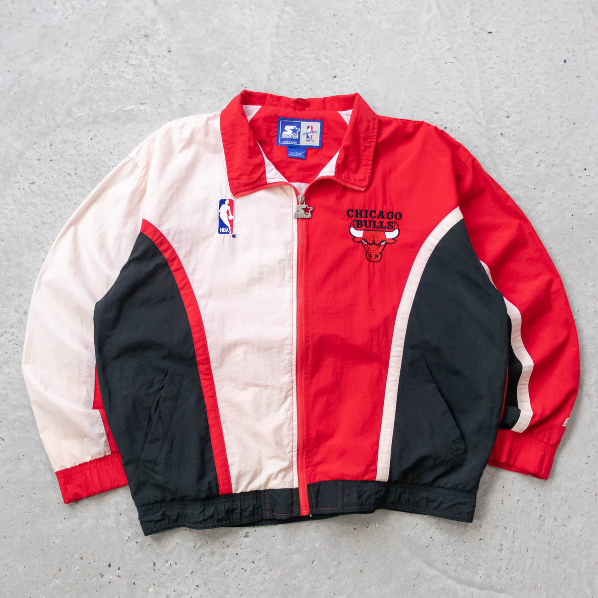 Chicago Bulls NBA Starter Colourblock Jacket - 90s (L)