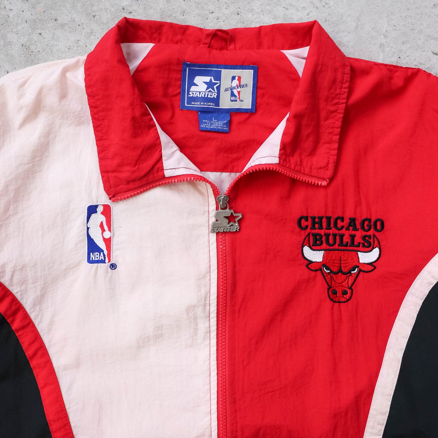 Chicago Bulls NBA Starter Colourblock Jacket - 90s (L)