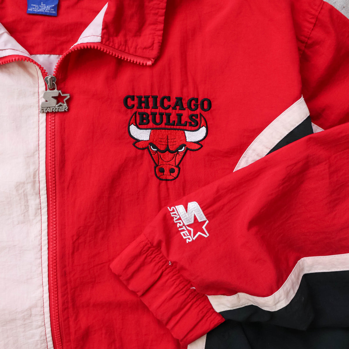 Chicago Bulls NBA Starter Colourblock Jacket - 90s (L)