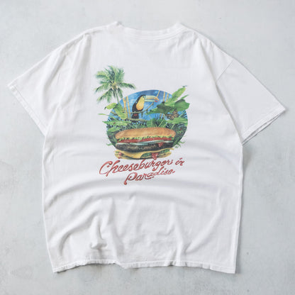 Vintage 1985 Jimmy Buffett Cheeseburger in Paradise Tee - XL