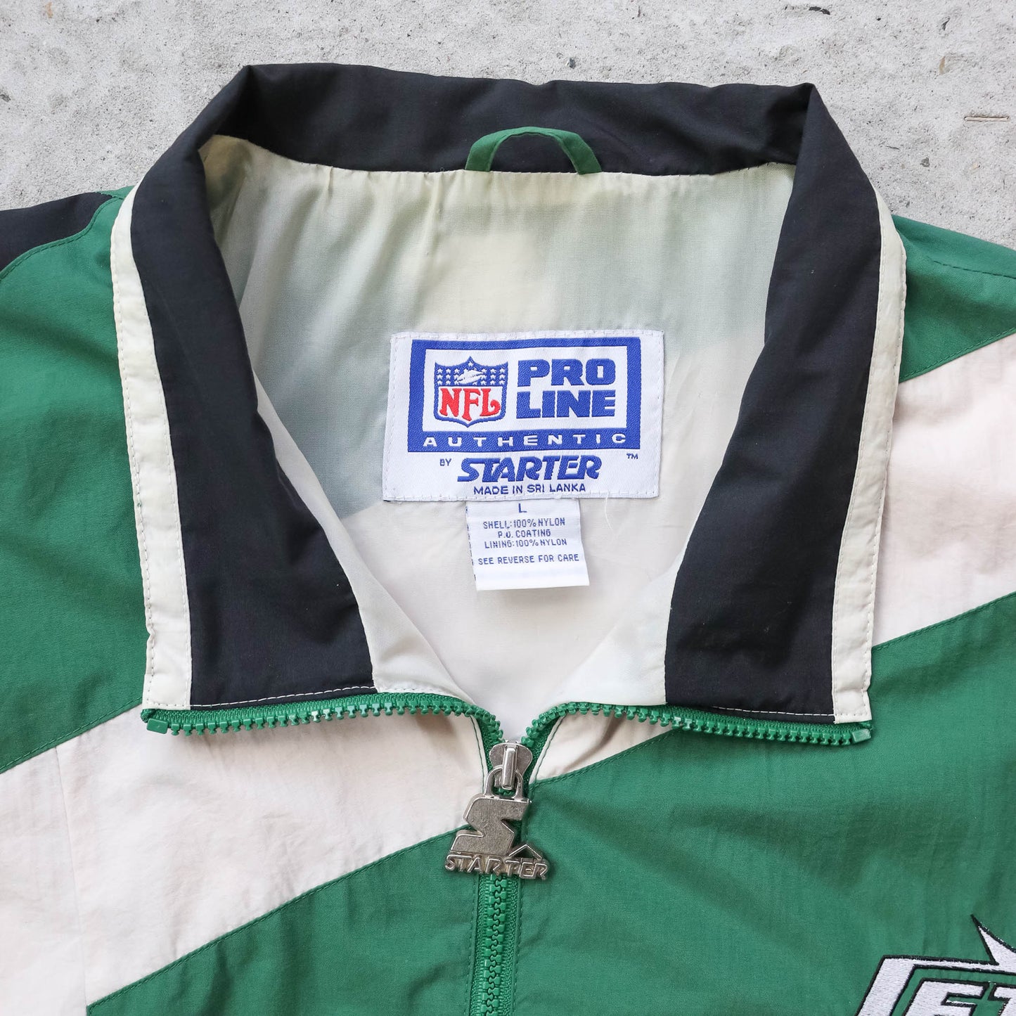 New York Jets NFL Starter Colourblock Jacket - 90s (L)