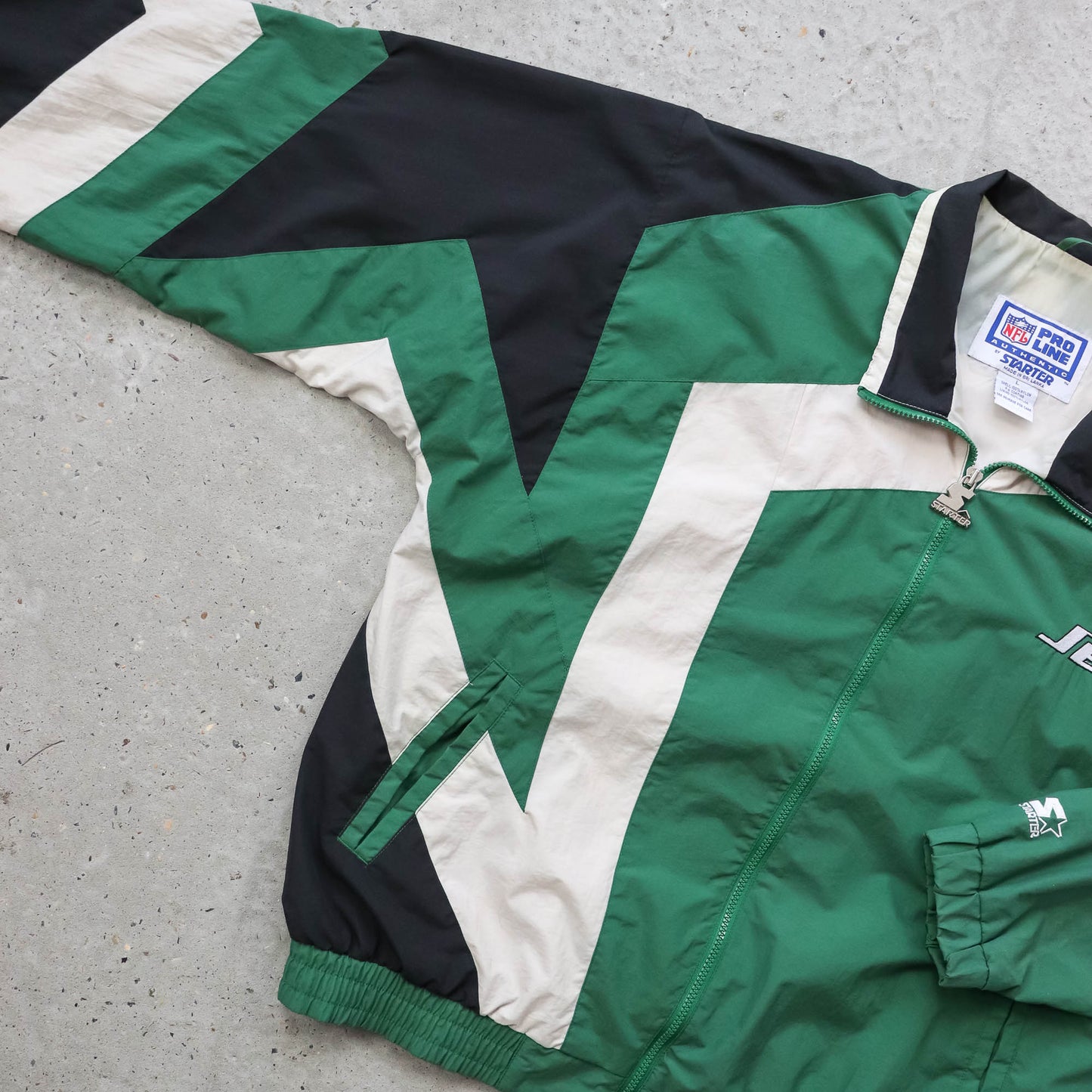 New York Jets NFL Starter Colourblock Jacket - 90s (L)
