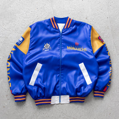 London Monarchs NFL Europe Satin Bomber Jacket - 1991 (L)