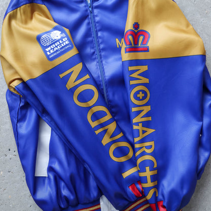 London Monarchs NFL Europe Satin Bomber Jacket - 1991 (L)