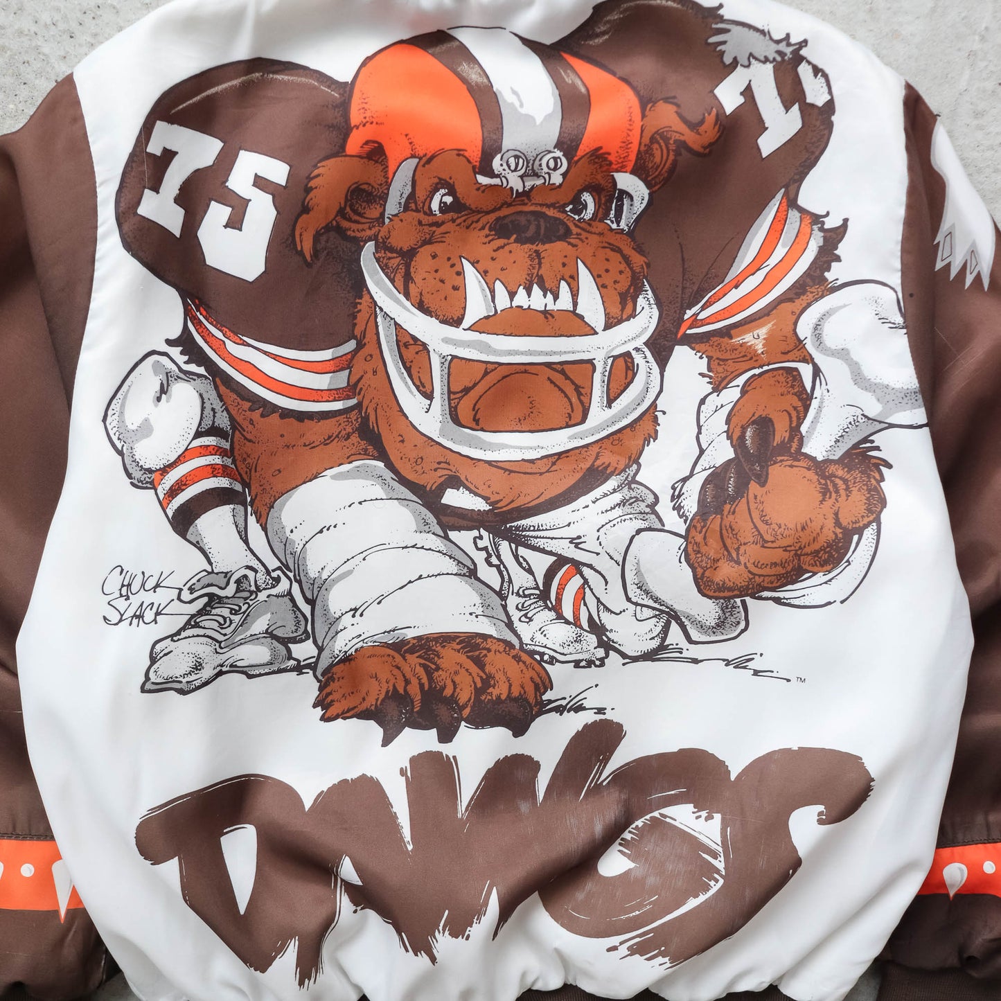 Cleveland Browns NFL Chalk Line Fanimation Jacket - 90s (M)