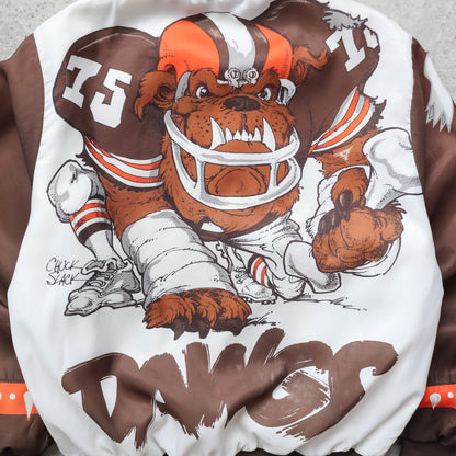 Cleveland Browns NFL Chalk Line Fanimation Jacket - 90s (M)