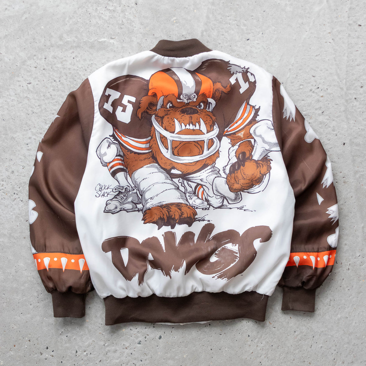 Cleveland Browns NFL Chalk Line Fanimation Jacket - 90s (M)