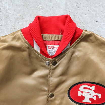 San Francisco 49ers NFL Wilson Satin Jacket – 80s (L)