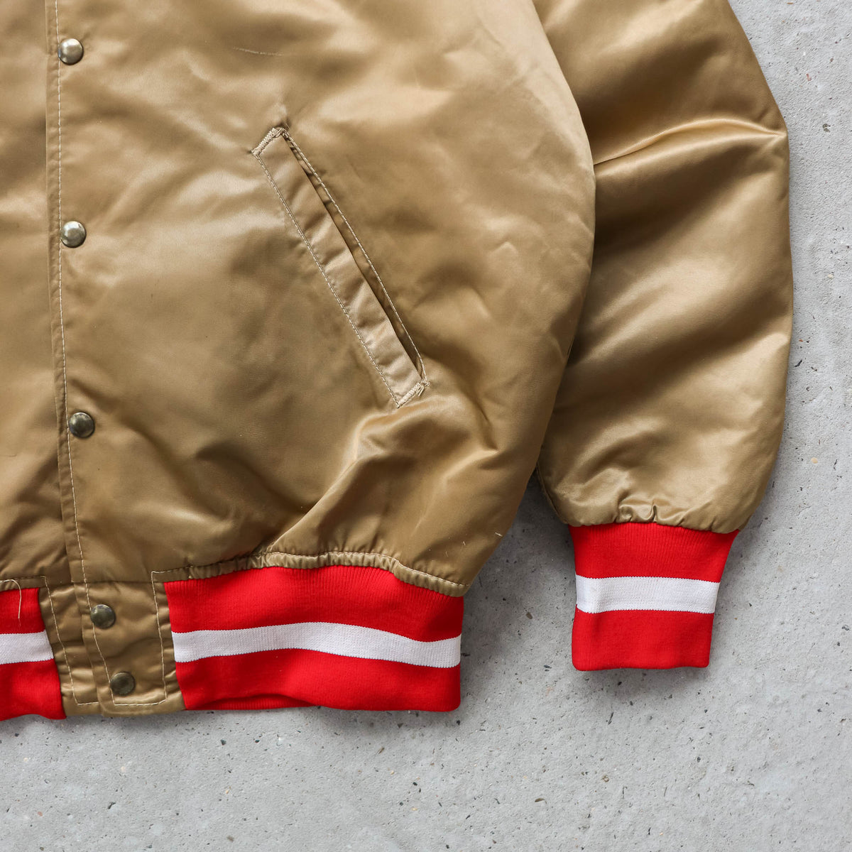 San Francisco 49ers NFL Wilson Satin Jacket – 80s (L)
