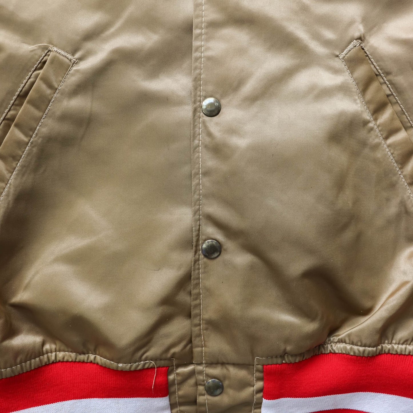 San Francisco 49ers NFL Wilson Satin Jacket – 80s (L)