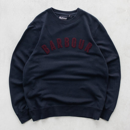Vintage 2000s Barbour Chenille Spellout Sweatshirt - XL