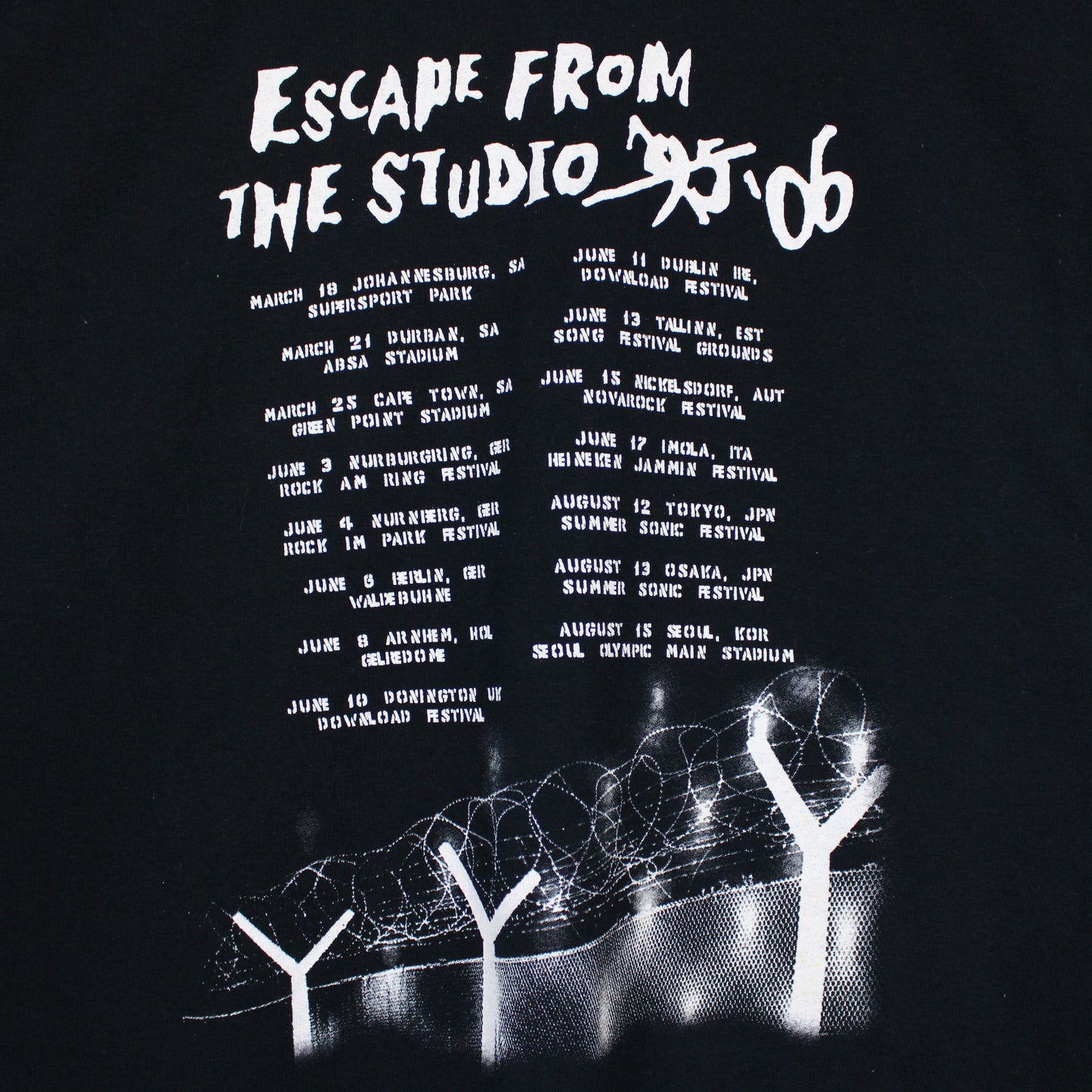 Metallica Escape From The Studio Tour Tee - M